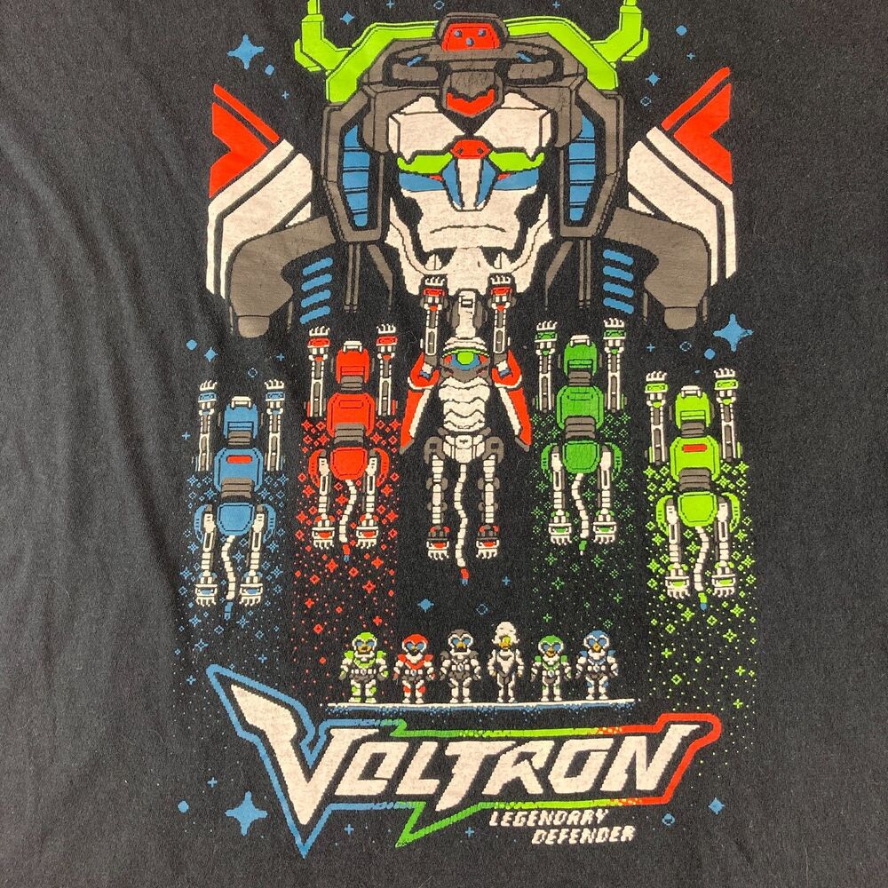 Voltron Legendary Defender Men L T Shirt Loot Crate Exclusive 2017 8 Bit